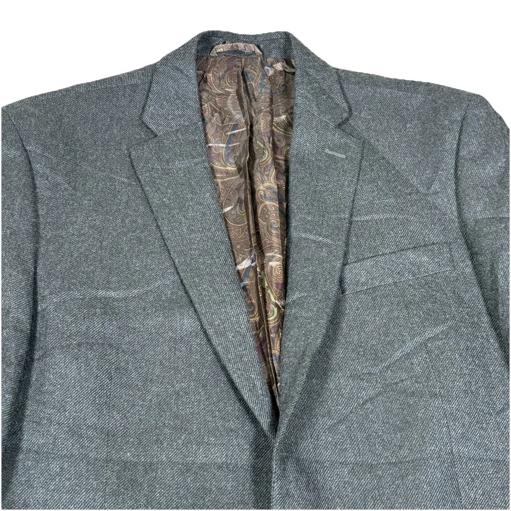 Lauren Ralph Lauren Lord Taylor Sport Coat Wool Blazer Mens‎ 43R Black 2 Button